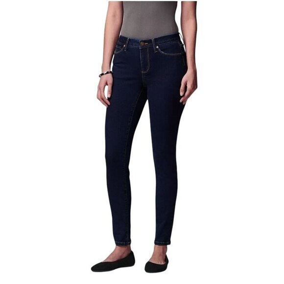 Simply Vera Wang Womens Mid Rise Power Stretch Skinny Jeans Sz 10 New - Picture 1 of 7